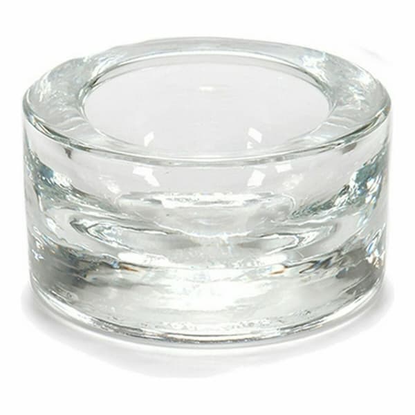 Lyseholder Gennemsigtig Glas 7 x 3,5 x 7 cm (12 enheder)