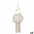 Miniatyrbillede 1 af 2: Lyseholder Makramé Hvid Bomuld 23 x 24 x 23 cm (4 enheder)
