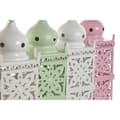 Miniatyrbillede 2 af 3: Laantarn Home ESPRIT Hvid Grøn Pink Jern Orientalsk 10 x 10 x 30 cm (4 enheder)
