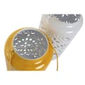 Miniatyrbillede 3 af 3: Lyseholder Home ESPRIT Gul Hvid Jern 15 x 15 x 33 cm (2 enheder)