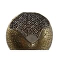 Miniatyrbillede 4 af 5: Lyseholder Home ESPRIT Gylden Metal Krystal 13,5 x 13,5 x 11,5 cm