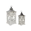 Miniatyrbillede 1 af 3: Gadelampe Home ESPRIT Natur Krystal Gran Araber 26,5 x 26,5 x 65 cm (2 Dele)