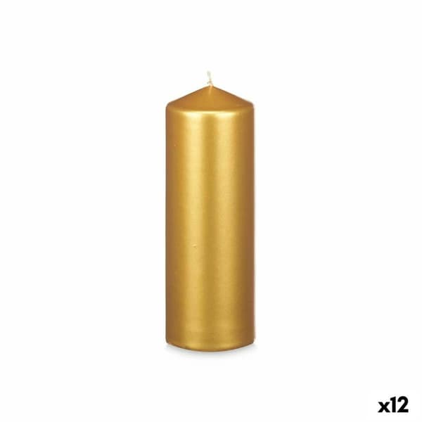 Kynttilä Acorde 92540 Kullattu 7 x 20 x 7 cm (12 osaa)