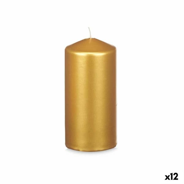 Kynttilä Acorde 92538 Kullattu 7 x 15,5 x 7 cm (12 osaa)
