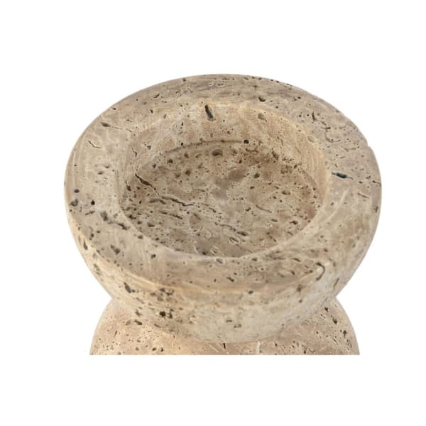 Kynttilänjalka Home ESPRIT Beige Magnesium 12 x 12 x 12,7 cm