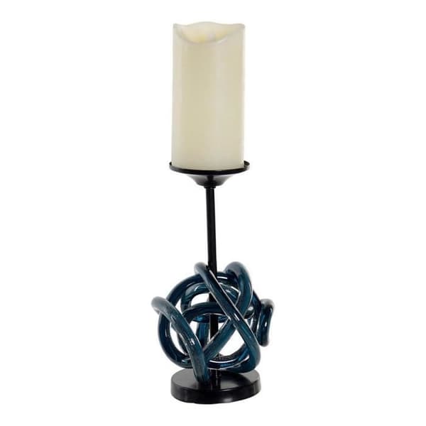 Ljushållare DKD Home Decor Metallglas (13 x 13 x 25 cm)