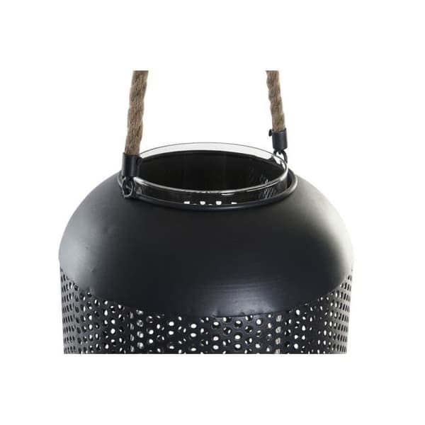 Ljushållare DKD Home Decor Black Metal Rep (22 x 22 x 63 cm)