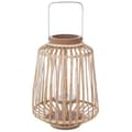 Miniatyrbild 1 av 3: LANTERN AV TRÄ RATTAN D25XH35CM NATURLIG Beige, Ivoire, Crème, Écru, Naturlig, Taupe