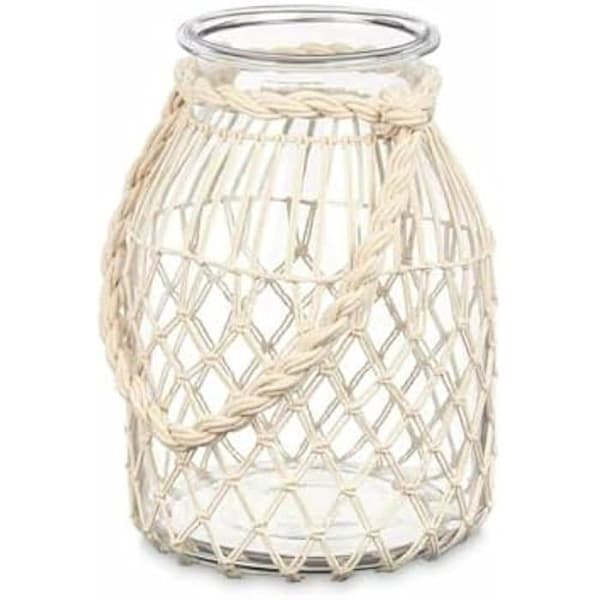 Ljushållare - PRESENTDEKOR - Set med 4 värmeljushållare i glas - Transparent vit - 20 x 30 cm - Flerfärgad
