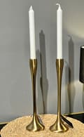 Miniatyrbild 2 av 2: Ljusstake Guld Metall 31 cm