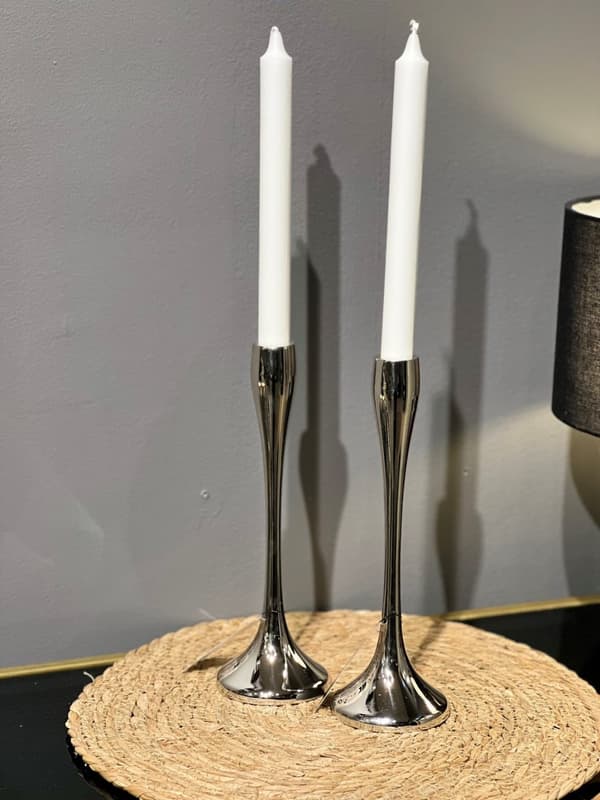 Ljusstake Silver Metall 31 cm