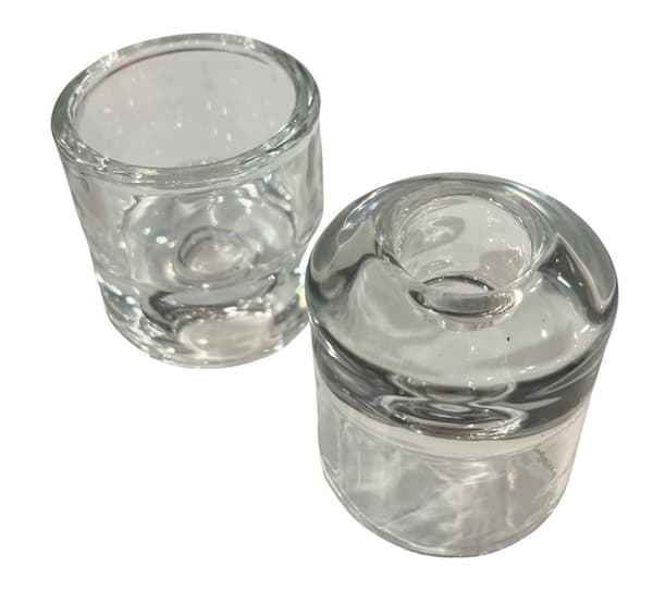 Ljuskopp Vändbar Glas Grå 5x6 cm Gennemsigtig