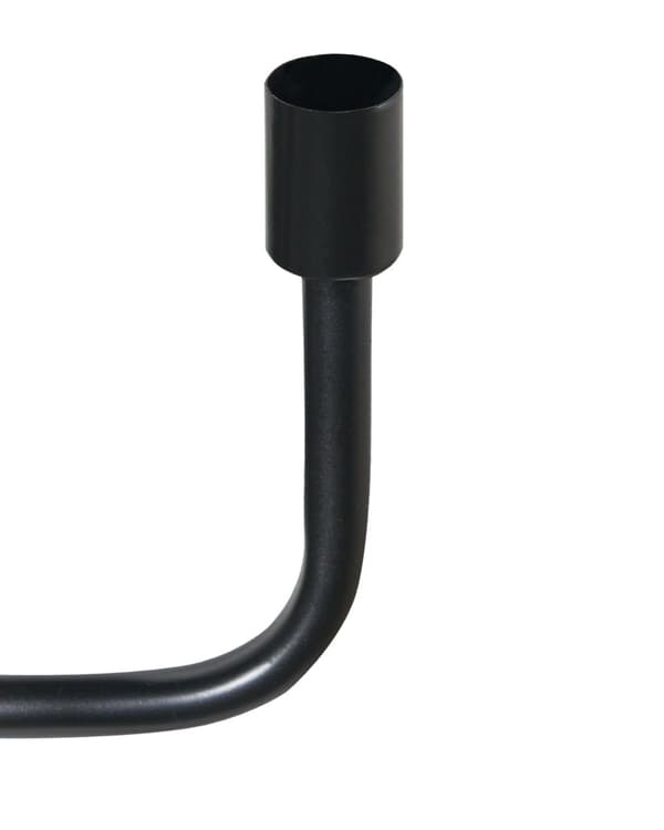 Lysestake Svart 5-armet Jern Moderne Minimalistisk Stil Design Dekorasjon