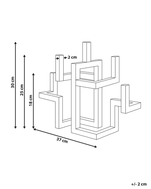 Lysestake Gull 5-armet Jern Moderne Minimalistisk Stil Design Dekorasjon
