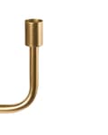 Miniatyrbillede 6 af 7: Lysestage Guld Jern 50 cm Snoet 5 Armet Stage Design Kertelysestage Flerarmet Kandelaber