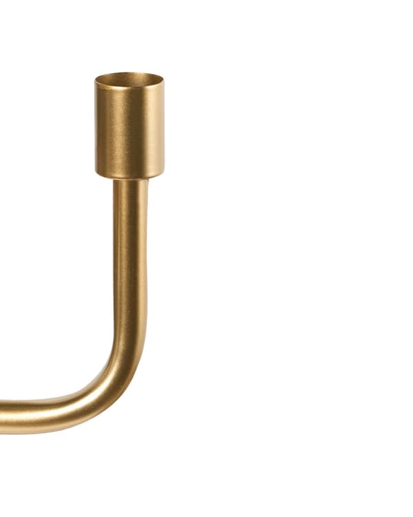 Lysestage Guld Jern 50 cm Snoet 5 Armet Stage Design Kertelysestage Flerarmet Kandelaber
