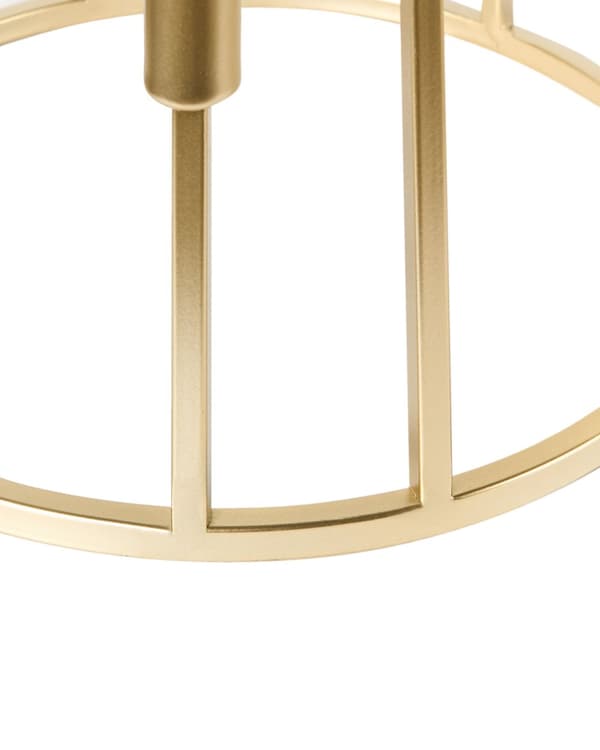 Lysestage Guld Jern 26 cm Rund 12 Armet Stage Gyldent Design Kertelysestage Flerarmet Kandelaber