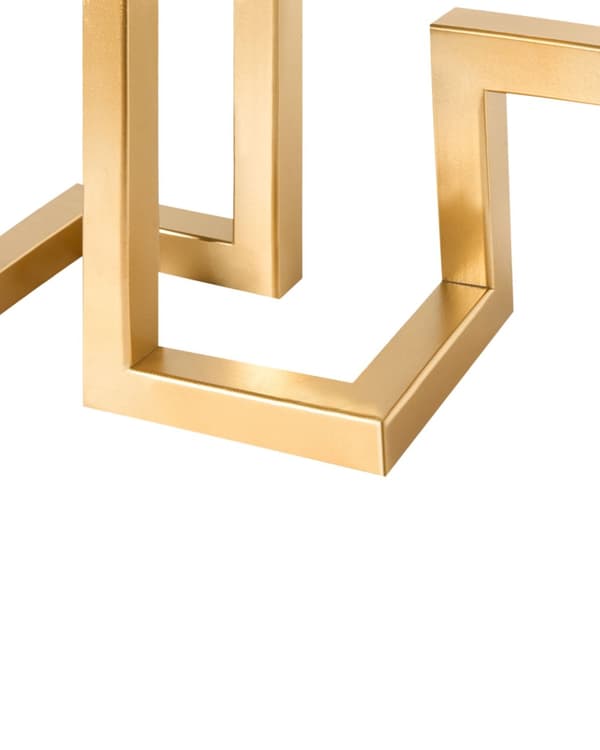 Lysestage Guld Jern 30 cm Snoet 5 Armet Stage Kubus Design Kertelysestage Flerarmet Kandelaber