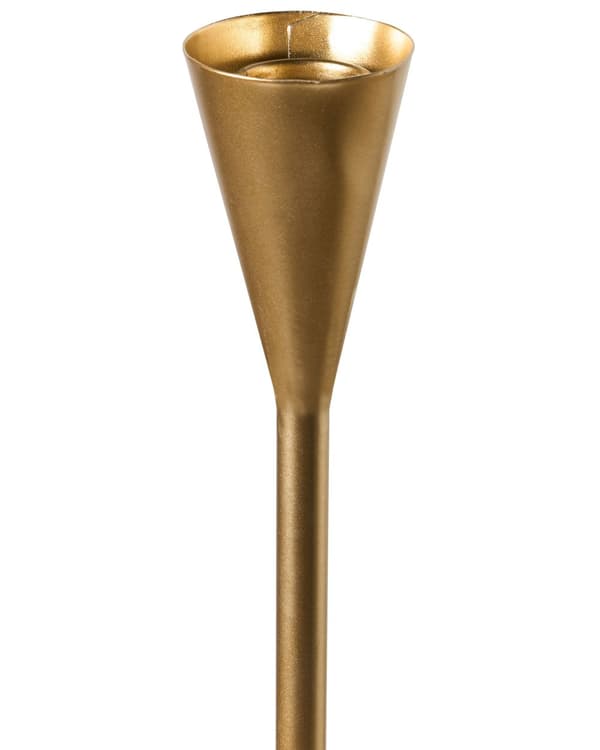 Lysestage Guld Jern 40 cm Snoet Kertelysestage Stage til Kertelys Moderne Stearinlysholder Design