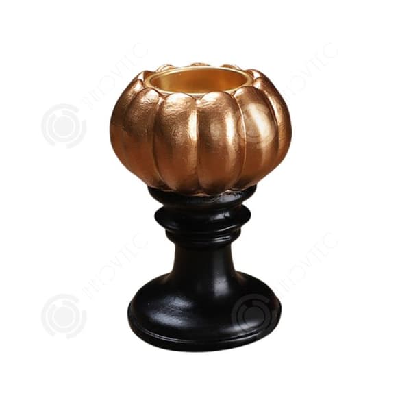 INN Ljusstake 10,5x7cm pumpa ljusstake Halloween Thanksgiving kontorsdekoration aromatiska ljus muggar svart ljus snuffer