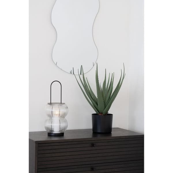 Rootz Lucena Lantern - Candle Holder - LED Lantern - Elegance & Ambiance - 16x16x36cm