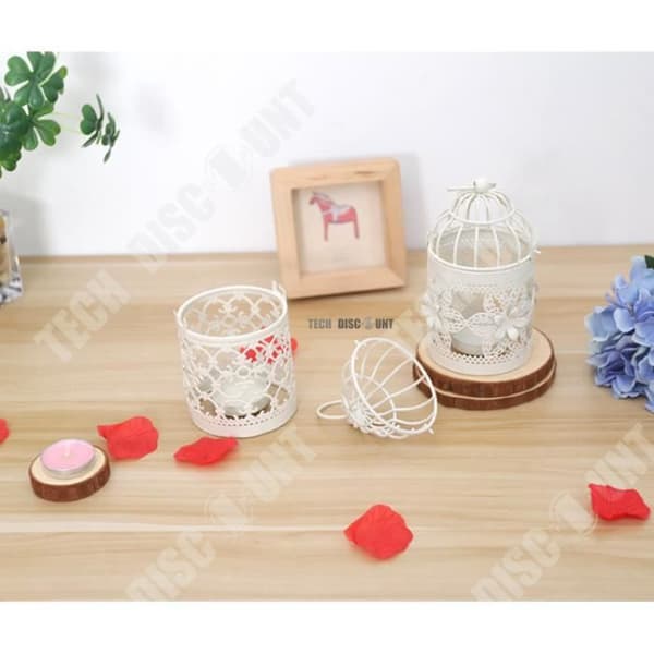 TD® Birdcage ljushållare smidesjärn dekoration ljusstake ljus aromaterapi doft hem bröllop bord eld tänd