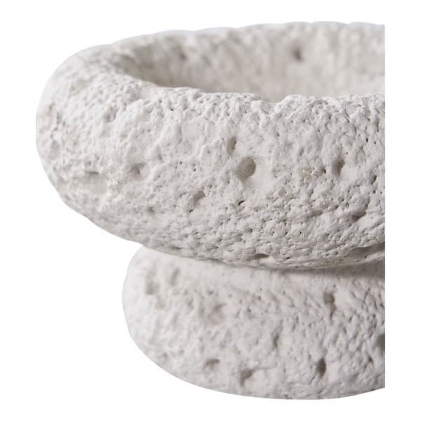 Ljusstake, cementgrå set om 2, 10,5x11,8 cm, grå