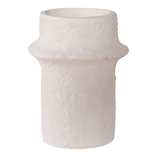Ljusstake, cement, 2-pack, 10,6x10,8 cm / 11,4x11,4 cm, vit