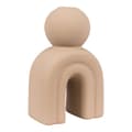 Miniatyrbillede 4 af 6: Stearinlys Holder, Keramik, 10,5x6,5x17 cm, Brun