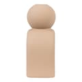 Miniatyrbillede 5 af 6: Stearinlys Holder, Keramik, 10,5x6,5x17 cm, Brun