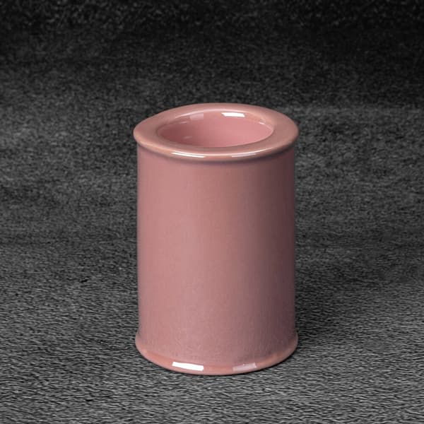 Dekorativ ljusstake SIMONA1 7x10 Eurofirany rosa i form av en cylinder