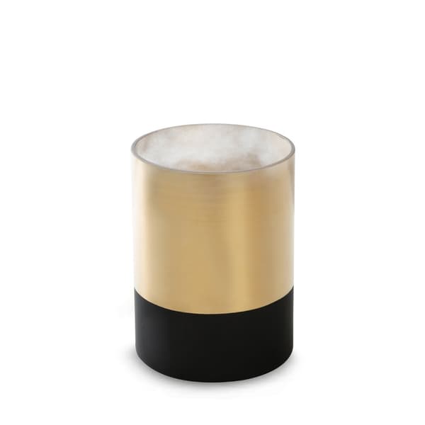 VICTORIA7 15x20 Eurofirany dekorativ lysestage guld sort i form af en cylinder