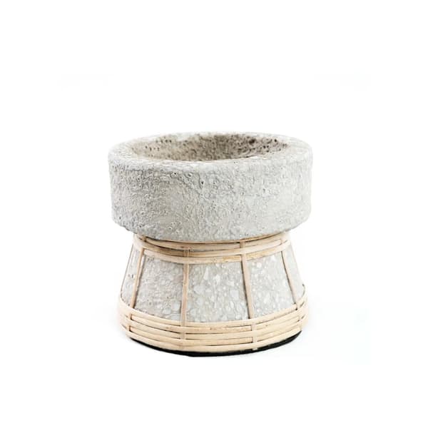 Serene-kynttilänjalka - Betoni Luonnollinen - S