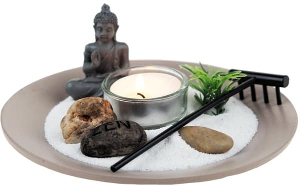 16cm Buddha Avslappning Zenträdgård