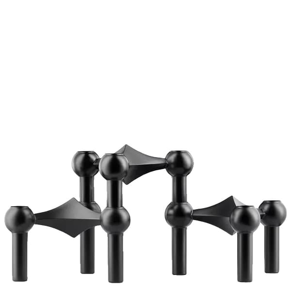 Metal Lysestage, Moderne Stil, Passer til Standard Stiklys,Gylden, 3stk