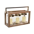 Pikkukuva 4 / 4: Kynttilänjalka Home ESPRIT Ruskea Teräs Mangopuu 51 x 19 x 33 cm
