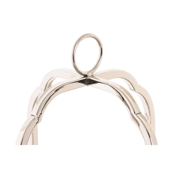 Lyseholder Home ESPRIT Sølvfarvet Krystal Stål 21 x 21 x 49 cm