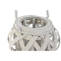 Miniatyrbilde 2 av 3: Lysholder Home ESPRIT Hvit Tre Krystall 18 x 18 x 13 cm