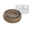 Miniatyrbilde 3 av 5: Lysholder Home ESPRIT Brun Naturell Krystall Treverk av mangotre 30 x 30 x 40 cm (2 enheter)