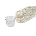 Pikkukuva 2 / 3: Kynttilänjalka Home ESPRIT Kerma Metalli Kristalli 31 x 7 x 5 cm