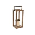 Miniatyrbillede 5 af 5: Lyseholder Home ESPRIT Brun Stål Mangotræ 25 x 25 x 54 cm