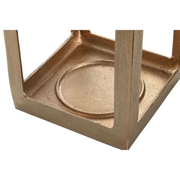 Lykta Home ESPRIT Gyllene Aluminium Glas Modern 20 x 20 x 74 cm