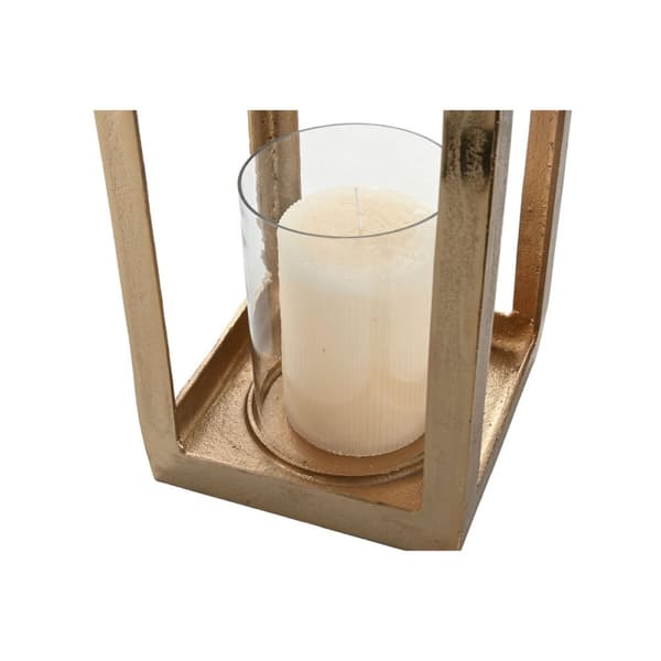 Lykta Home ESPRIT Gyllene Aluminium Glas Modern 20 x 20 x 74 cm