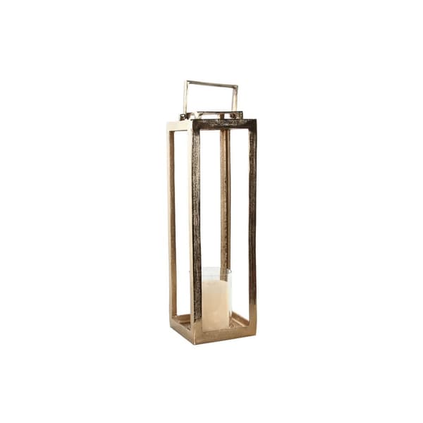 Lykta Home ESPRIT Gyllene Aluminium Glas Modern 20 x 20 x 74 cm
