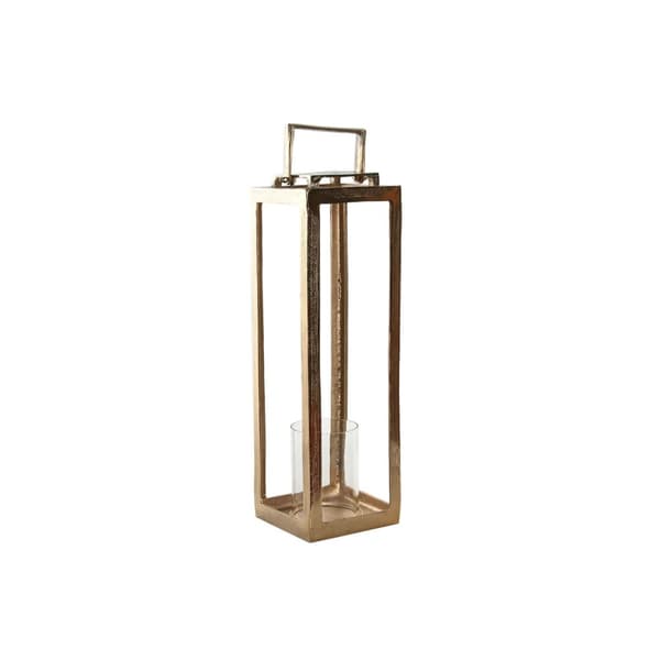 Lykta Home ESPRIT Gyllene Aluminium Glas Modern 20 x 20 x 74 cm