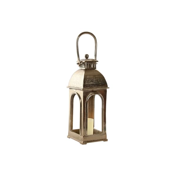 Lykta Home ESPRIT Gyllene Aluminium Glas Vintage 17 x 17 x 59 cm