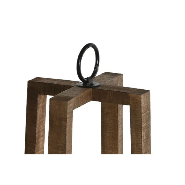Kynttilänjalka Home ESPRIT Luonnollinen Kristalli Mangopuu 27 x 27 x 54 cm