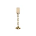 Miniatyrbilde 4 av 4: Kandelabre Home ESPRIT Hvit Gyllen Aluminium Moderne 15 x 15 x 43.5 cm