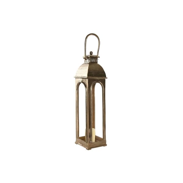 Lykta Home ESPRIT Gyllene Aluminium Glas Vintage 17 x 17 x 78 cm