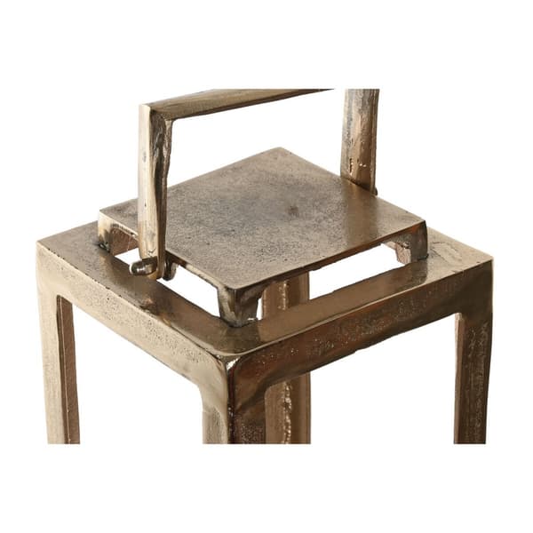 Laantarn Home ESPRIT Gylden Aluminium Krystal Moderne 20 x 20 x 74 cm